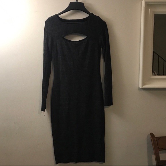 Bailey 44 midi Gabriel bodycon dress in anthracite SMALL - Picture 5 of 8